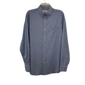 Southern Tide Intercoastal Shirt Men’s Medium Long Sleeve Blue Plaid Brrr.